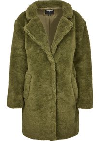 Urban Classics Damen Parka "Urban Classics Damen Ladies Oversized Sherpa Coat", grün, casual, Gr. 4XL, unifarben, 100% Polyester, Jacken