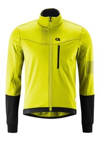 Gonso Herren Fahrradjacke "Valaff", gelb, Gr. S, 100% Polyester, Jacken, Herren Softshell-Jacke, Windjacke atmungsaktiv und wasserabweisend