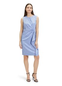 Betty Barclay Damen Volantkleid "Betty Barclay Volantkleid mit Reißverschluss", blau, feminin, Gr. 40, Obermaterial: 96% Polyester, 4% Elasthan.,