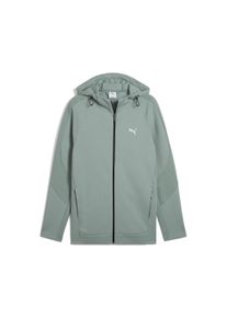 Puma Herren Sweatjacke "EVOSTRIPE Kapuzenjacke Herren", grün, Gr. M, Obermaterial: 23% Polyester, 77% Baumwolle; Taschenfutter: 100% Baumwolle;