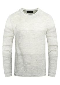 behype Herren Strickpullover "MKBlone", grau, casual, Gr. S, unifarben, 100% Polyacryl, Pullover, Colour-Block