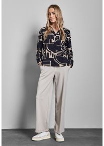 Street One Damen Langarmbluse, lila, casual, Gr. 34, bedruckt, Stoff, 100% Viskose, Blusen
