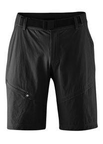 Gonso Herren Fahrradhose "Arico Basic", schwarz, Gr. L, 90% Polyamid, 10% Elastan, Hosen, kurze Herren Radhose mit Sitzpolster, wasserabweisend,