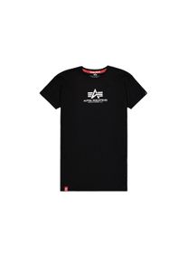 Damen Shirtkleid "Alpha Industries Women - T-Shirts Basic T Long Women", schwarz, Gr. S, Alpha Industries, Obermaterial: 100% Baumwolle, Kleider