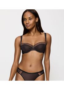 Triumph Damen Bügel-BH "Palina Cosmic Heartbeat WH", Gr. 90, schwarz, Mesh, Microtouch, Obermaterial: 70% Polyamid, 19% Polyester, 11% Elasthan,