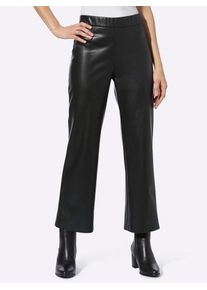 Heine Damen Webhose, schwarz, Gr. 44, unifarben, 100% Polyester, Hosen