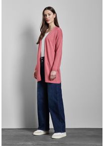 Street One Damen Strickjacke, rosa, casual, Gr. 40, unifarben, Stoff, 70% Viskose, 30% Nylon, Strickjacken, aus softer Viskose