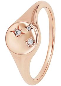 s.Oliver Damen Fingerring "Stern, 2038828/-29/-30/-31", 52, Silber 925 (Sterlingsilber), gold, Silber 925 (Sterlingsilber), Fingerringe, mit Zirkonia
