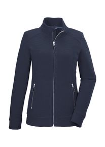Killtec Damen Fleecejacke "KOS 100 WMN FLC JCKT", blau, sportlich, Gr. 40, Oberstoff: 100% Polyester, Jacken, Gestreifte Damen-Fleecejacke mit