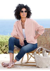Heine Damen Jackenblazer "Blouson", beige, Gr. 34, 70% Baumwolle, 28% Polyester, 2% Elasthan, Blazer
