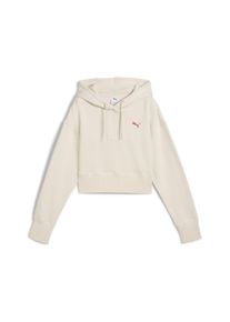 Puma Damen Hoodie "PREMIUM ESS Relaxed Fit Hoodie mit Grafik Damen", weiß, Gr. S, Obermaterial: 100% Baumwolle; Kapuzenfutter: 100% Baumwolle;
