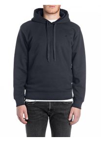 Replay Herren Kapuzensweatshirt, blau, casual, Gr. L, unifarben, Sweatware, Obermaterial: 80% Baumwolle, 20% Polyester, Sweatshirts