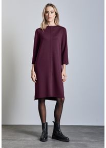Street One Damen Midikleid, rot, casual, Gr. 34, unifarben, Stoff, 47% Polyester, 45% Viskose, 8% Elasthan, Kleider, in Unifarbe