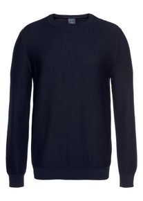 OLYMP Herren Rundhalspullover "OLYMP Strick Casual", blau, casual, Gr. XXXL, Obermaterial: 100% Baumwolle, Pullover