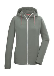 Killtec Damen Strickjacke "KOS 33 WMN FLX JCKT", grün, sportlich, Gr. 44, Oberstoff: 83% Polyester, 15% Viskose, 2% Elasthan, Futter: 98% Polyester,