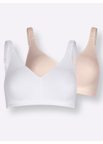 Naturana Damen Bügel-BH, Gr. 90, beige, 84% Polyamid, 16% Elasthan, BHs