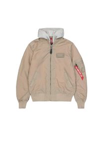 Herren Bomberjacke "Alpha Industries Men - Bomber Jackets MA-1 TT Two Tone Hood", beige, Gr. XXL, Alpha Industries, Obermaterial: 100% Nylon, Futter: