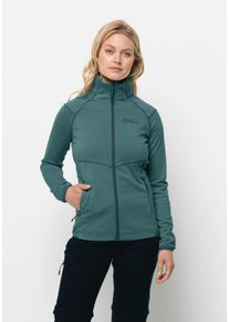Jack Wolfskin Damen Fleecejacke "FORTBERG FZ W", blau, Gr. S, OBERSTOFF 100% POLYESTER FUTTER 100% POLYESTER, Jacken