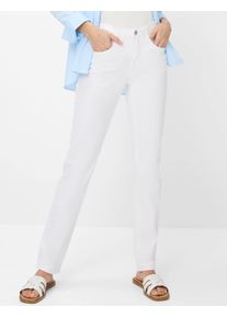 Brax Damen 5-Pocket-Jeans "Style CAROLA", weiß, Gr. 40, 96% Baumwolle, 4% Elasthan, Jeans