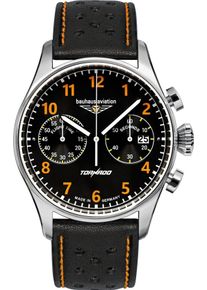 BAUHAUS Herren Chronograph "Tornado", schwarz, Armbanduhren, Quarzuhr, Armbanduhr, Herrenuhr, Made in Germany, analog, Tag