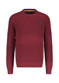 Lerros Herren Strickpullover "Lerros Herren Pullover in Strukturstrickqualität", rot, Gr. XXXL, 100% Baumwolle, Pullover
