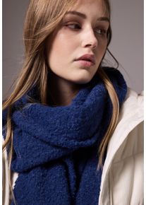Damen Schal, blau, casual, STREET ONE STUDIO, unifarben, Stoff, 97% Polyester, 3% Elasthan, Modetücher, kuschelig