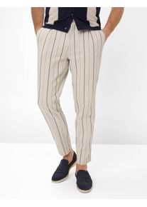 Brax Herren Chinohose "Style TINO", blau, Gr. 27, 52% Leinen, 47% Baumwolle, 1% Elasthan, Hosen
