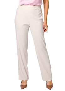 Damen Anzughose "HERMANN LANGE Collection Businesshose Nina", beige, Gr. 50, HERMANN LANGE Collection, 97% Polyester, 3% Elasthan, Hosen