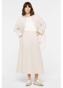 Damen Maxirock, beige, casual, Gr. M, SENSES.THE LABEL, unifarben, Material: 50% Baumwolle, 50% Leinen, Röcke