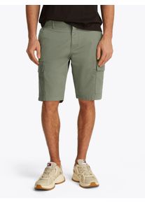 Tommy Jeans Herren Cargoshorts "TJM SCANTON CARGO SHORT", grün, casual, Gr. 31, Web, Obermaterial: 98% Baumwolle, 2% Elasthan, Hosen, Mit