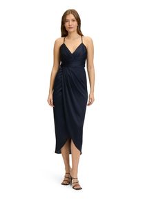 Vera Mont Damen Abendkleid "Vera Mont Abendkleid mit Raffung", blau, Gr. 38, Satin, Obermaterial: 100% Polyester. Futter: 100% Polyester / Futter2: