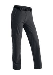 Maier Sports Damen Funktionshose "Nata 2", schwarz, Gr. 34, 90% Polyamid, 10% Elasthan, Hosen, Damen Wanderhose, zipp-off Outdoor-Hose, 3 Taschen,