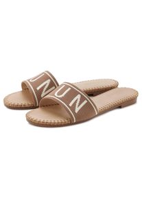 Lascana Damen Pantolette, Gr. 36, grau, Obermaterial: 100% Textilmaterial. Futter: 100% Lederimitat. Decksohle: 100% Lederimitat. Laufsohle: 100%