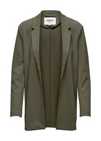 Only Damen Longblazer "ONLAGNETE L/S LOOSE BLAZER TLR", grün, modisch, Gr. XS, unifarben, Web, Obermaterial: 95% Polyester, 5% Elasthan, Blazer