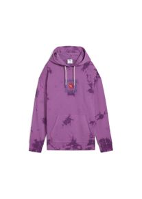 Puma Damen Hoodie "WARDROBE ESS FLORAL PACK Kurzer figurbetonter Hoodie mit", lila, Gr. XL, Obermaterial: 100% Baumwolle; Kapuzenfutter: 100%