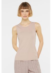 Damen Tanktop, beige, casual, Gr. XS, SENSES.THE LABEL, unifarben, Material: 96% Baumwolle, 4% Elasthan, Tops