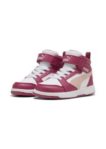 Puma Kinder Sneaker "Puma Rebound V6 Mid Sneakers Kinder", Gr. 24, rot, Obermaterial: Textil, Synthetik; Futter: Textil; Laufsohle: Gummi, Schuhe
