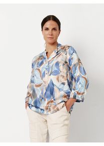 Toni Damen Druckbluse "Alisa", blau, casual, Gr. 38, Web, Obermaterial: 100% Viskose, Blusen, mit floralem Muster, 3/4 Arm