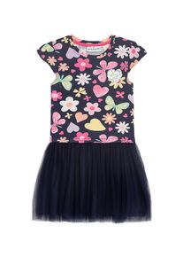 DANAMADE Mädchen Tüllkleid "DANAMADE Dresses DIASMINA", blau, Gr. 122, Oberteil: 95% Baumwolle 5% Elasthan / Rock: 100% Polyester / Futter: 100%