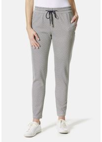 STOOKER WOMEN Damen Jogg Pants "Berlin Print Easy Fit", grau, casual, Gr. 38, Stoff, 73% Polyester, 25% Baumwolle, 2% Elasthan, Jeans, Tapered Fit