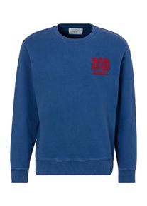 Replay Herren Sweatshirt, blau, casual, Gr. XXL, Sweatware, Obermaterial: 100% Baumwolle, Sweatshirts, mit Stickerei auf der Brust