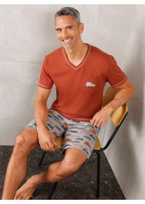 wäschepur WÄSCHEPUR Herren Shorty, Gr. 44, rot, 100% Baumwolle, Homewear-Sets