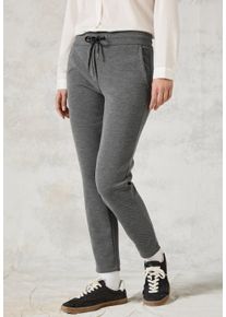 Cecil Damen Stoffhose, grau, casual, Gr. XL, unifarben, Stoff, 64% Polyester, 33% Viskose, 3% Elasthan, Hosen, im Joggstyle