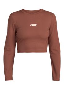 Roxy Damen Shirttop "Active Collection", braun, Gr. L, 25% Elasthan, 75% Polyester, Tops