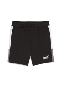 Puma Kinder Sporthose "Essentials Block Shorts Jungen", schwarz, Gr. 128, colorblocking, Obermaterial: 32% Polyester, 68% Baumwolle; Tasche u2013