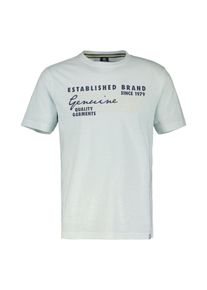 Lerros Herren T-Shirt "Lerros T-Shirt, unifarben mit Brustprint", blau, Gr. 6XL, 100% Baumwolle, Shirts