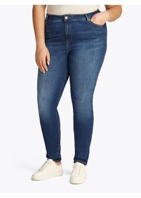 Damen Skinny-fit-Jeans "CRV HARLEM SKINNY RW NEW DOREEN", blau, casual, Gr. 54, Tommy Hilfiger Curve, unifarben, Denim/Jeans, Obermaterial: 92%
