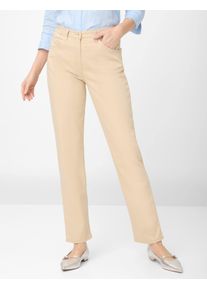 Damen 5-Pocket-Hose "Style CORRY", beige, Gr. 48, RAPHAELA BY Brax, 86% Baumwolle, 10% Elastomultiester, 4% Elasthan, Hosen
