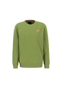 Herren Sweater "Alpha Industries Men - Sweatshirts Basic Sweater Small Logo", grün, Gr. XXL, Alpha Industries, Obermaterial: 80% Baumwolle, 20%