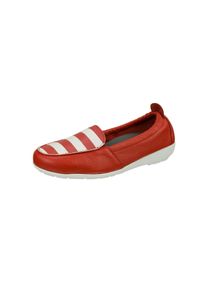 Natural Feet Damen Mokassin "Maja", Gr. 35, rot, Leder, casual, Schuhe, mit optimalem Halt